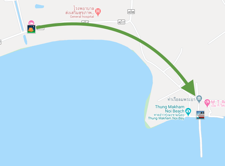 <span lang=th>จากมูนไชน์ รีสอร์ท ส่งท่าเรือลมพระยา (ไปเกาะเต่า)</span><span lang=en>From Moonshine Resort to Lomprayah Pier</span>